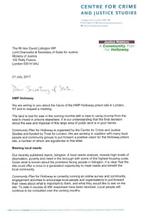 Lidington Letter Image